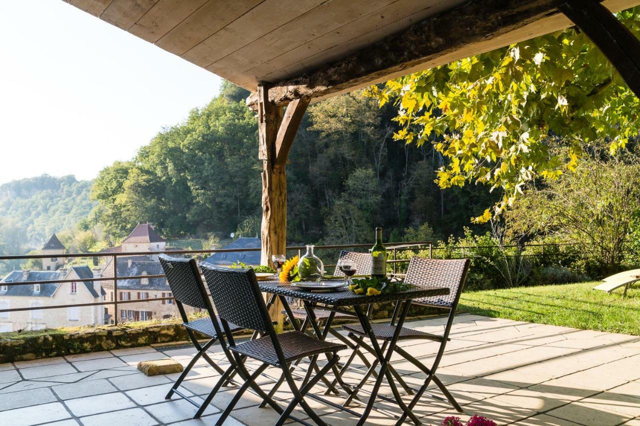 Au Coeur De Beynac, Superbe Maison Du 14Eme Siecle Avec Jardin Panoramique Kültér fotó