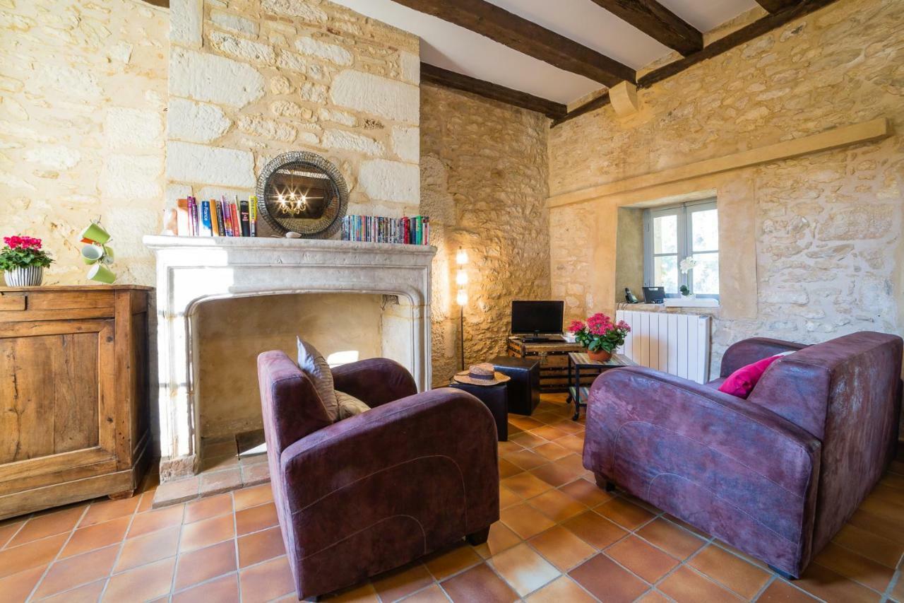 Au Coeur De Beynac, Superbe Maison Du 14Eme Siecle Avec Jardin Panoramique Kültér fotó